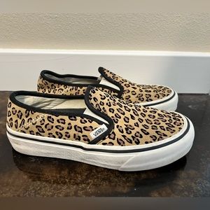 Vans Leopard Slip on Shoe Women’s 6
